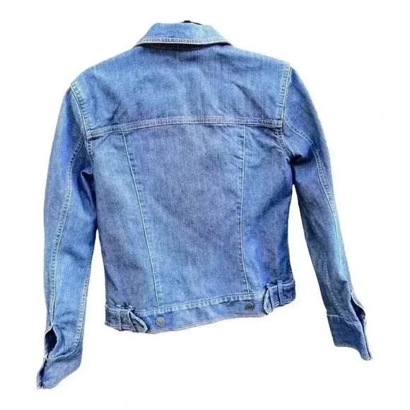 Women’s Eddie Bauer Dark Denim Jean Jacket, Size Small, Preowned Great Condition - Picture 2 of 8
